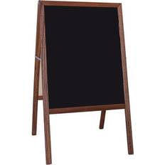 Desk Divider Screens Flipside Products Stained Marquee Easel with Black Chalkboard