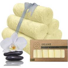 Washcloths KeaBabies 6-Pack Organic Baby Washcloths Bamboo Washcloth Face Towel (Sunshine)