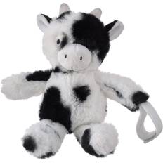 Little Love by NoJo Cow Shaped Black and White Plush Pacifier Buddy