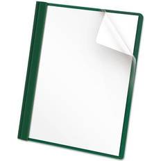 Oxford Clear Front Report Covers, Hunter Green 25 Count (V)