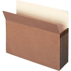 Mailing Boxes 5 1/4" Exp Pocket, Straight Tab, Letter, Manila/Redrope, 10/Box