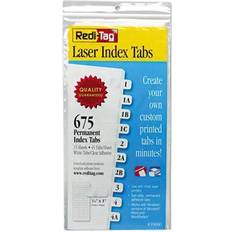 White Shipping, Packing & Mailing Supplies Laser Printable Index Tabs, 7/16 x 1, White, 675/Pack