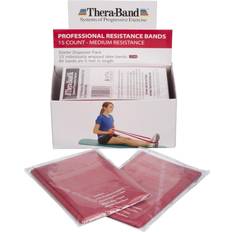 TheraBand Professional Latex Resistance Bands 5 Foot 15 Count Medium Beginner Level 3