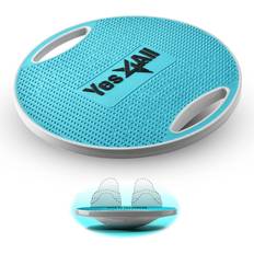 Balance Boards Yes4All Premium Wobble Round Plastic Balance Board – 16.34 in for Rehabilitation Exercise (Sky Blue)