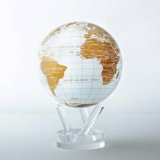 Mova Globes Mova White & Gold Globe 6"