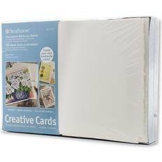 Shipping, Packing & Mailing Supplies Strathmore Blank Greeting Cards with Envelopes fluorescent white with same deckle pack of 50