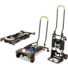 Sack Barrows Cosco 2-in-1 Multi-position Hand Truck And Cart, 16.63 X 12.75 X 49.25, Blue/green CSC12222PBG1E Blue