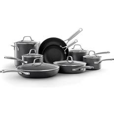 Calphalon Classic Hard-Anodized Nonstick Cookware Set with lid 14 Parts
