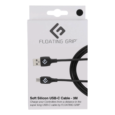 Floating Grip Gaming Accessories Floating Grip 3M Silicone USB-C Cable Black
