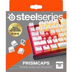 Keycaps Keyboards SteelSeries PRISMCAPS Universal Double Shot PBT Keycaps White (English)