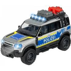 Metall Uttrykningskjøretøy Majorette Land Rover Police