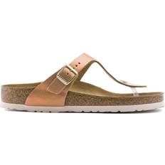 Birkenstock Gizeh Suede Leather - Washed Metallic Sea Copper