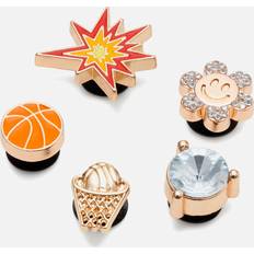 Crocs Basketball Crocs Basketball Five-Pack Gold-Tone Jibbitz Charms