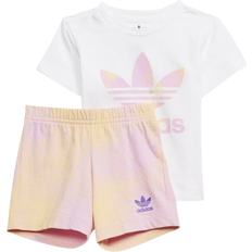 adidas Infant Graphic Logo Shorts & Tee Set - White (HK2909)