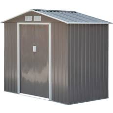 Outbuildings OutSunny 7' Storage Shed Metal Backyard Utility Storage Tool Shed Kit (Building Area )