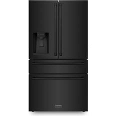 Black fridge freezer with water dispenser ZLINE Kitchen Ice Dispenser Black