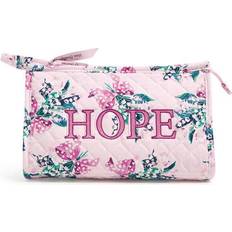 Vera Bradley Trapeze Cosmetic Bag - Happiness Returns Pink