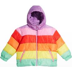 Stella McCartney Kid's Rainbow Stripe Puffer Jacket - Multicolor (PM-34542)