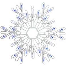 LED Christmas Lamps Northlight 15" Pure White Snowflake Silhouette