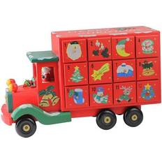 Advent Calendars Northlight 14 in. Childrens Red Storage Truck Advent Calendar