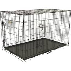 Pets Go Pet Club 2 Doors Metal Dog Crate with Divider 42"x28"x30" 71.1x76.2