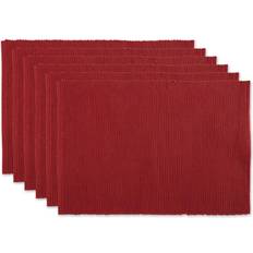Place Mats DII Basic Everyday Ribbed Place Mat Natural, Red, Pink, Blue, Purple, Green, Gray, Brown, White, Black (48.3x33)