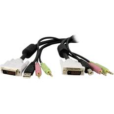 StarTech DVI-D/USB A/2x3.5mm-DVI-D/USB B/2x3.5mm 5.9ft