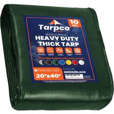 Tarpco Safety 20-ft x 40-ft Green Standard Polyethylene Tarp TS-153-20X40