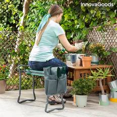 InnovaGoods 3-in-1 Folding Garden Seat with Bag for Tools Situl