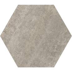Gray Flooring Achim Floor Galore 9x10.4 Self Adhesive Hexagon Vinyl Floor Tile Graphite 20 Tiles/10 sq.ft, Medium