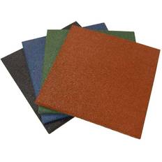 Rubber-Cal "Eco-Sport 1-inch Interlocking Flooring Tiles 1 x 20 x 20-inch Rubber Tile 1 Pack Terra COTA in Color