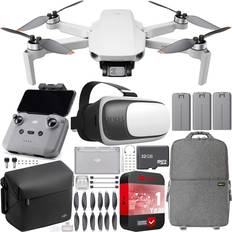 Dji mini 2 combo RC Toys DJI Mini 2 Drone 4K Video Quadcopter Fly More Combo Backpack & FPV Headset Bundle