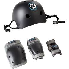 Kryptonics Skateboard Accessories Kryptonics 4-in-1 Adult Pad Set with Helmet