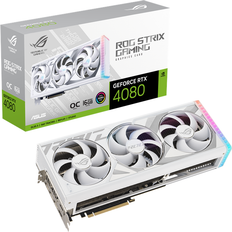 GeForce RTX 4080 Grafikkort Asus GeForce RTX 4080 ROG Strix Gaming OC White Edition 2xHDMI 3xDP 16GB