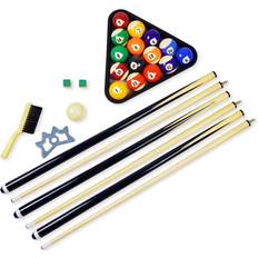 Table Sports Hathaway Pool Table Billiard Accessory Kit with 2 57-in Cues