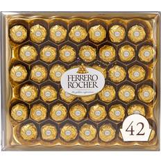 Ferrero Rocher Chocolates Ferrero Rocher Premium Gourmet Milk Chocolate Hazelnut 18.5oz 42