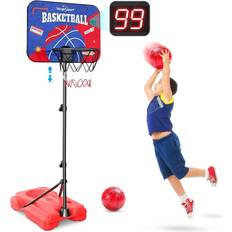 Basketball Sets EagleStone Hoop with Electronic Scoreboard & Basletballs