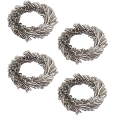 Glass Napkin Rings Saro Lifestyle Beaded Wreath Napkin Ring 3" 4