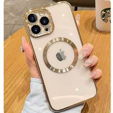 Magnetic Clear Case with Camera Lens Protector for iPhone 14 Pro Max