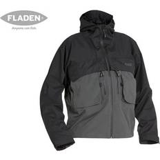 Grau Angeljacken Fladen Authentic Wading Jacket 2.0 Grey/Black
