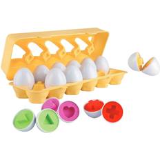 Legler Shape Sorter Eggs 12 pc. Playset Designed for Children Ages 12 Months, 211209