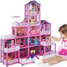 Princess Castle Playhouse with Dolls