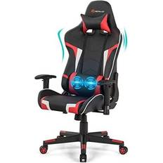 Goplus Ergonomic Reclining Gaming Chair Black/Red