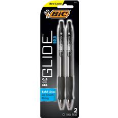 Bic Velocity Ballpoint Retractable Pen Black Ink 1.6mm Bold Dozen