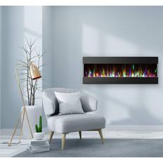 Electric fireplaces wall mounted Fireplaces Recessed wall mounted electric fireplace