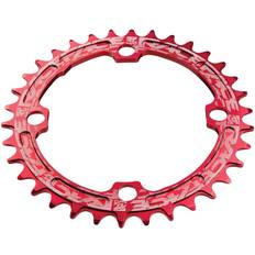 Race Face Narrow Wide Chainring: 104mm BCD 30t Red