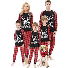 The Children's Place Christmas Matching Family Pajamas Plaid Deer