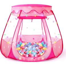 Pop Up Princess Tent with Colorful Star Lights