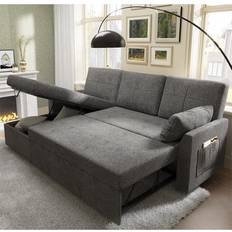 Pull out sofa bed PaPaJet 2 in 1 Pull Out Grey Sofa 84" 3 Seater