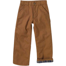 Pants Carhartt Little Boy's Lined Canvas Dungaree - Brown